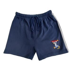 Le Top retro side striped embroidered duck surfer swim trunks